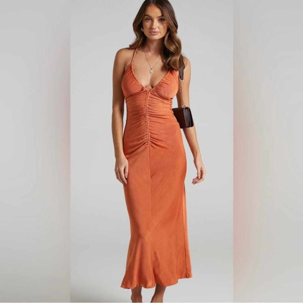 Showpo YASSIE DRESS IN ORANGE